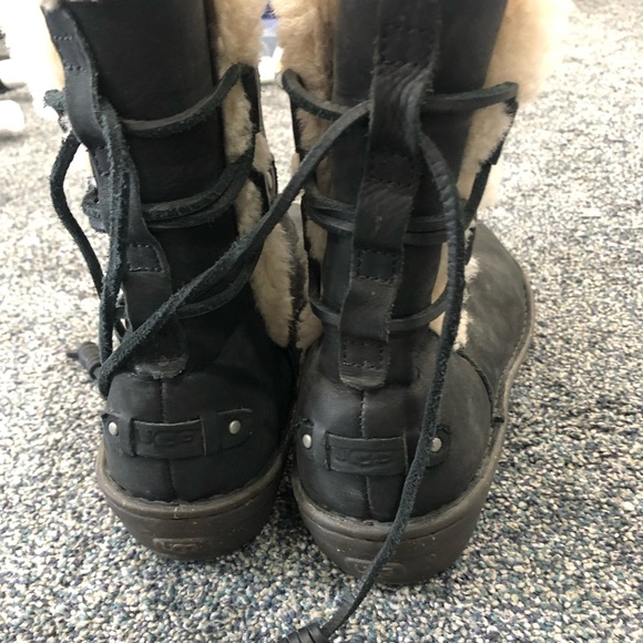 Ugg lace up boots. - Picture 2 of 5